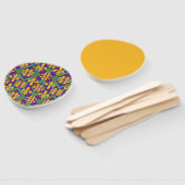 Mardi Gras Fleur de lis Handwaaier (Niet-gemonteerd)