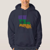 Mardi gras fleur de lis hoodie (Voorkant)