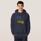 Mardi gras fleur de lis hoodie (Voorkant volledig)