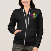 Mardi Gras Fleur De Lis Hoodie (Voorkant)
