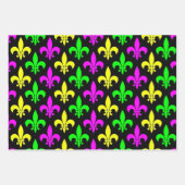 Mardi Gras Fleur De Lis Inpakpapier Vel (Voorkant 2)