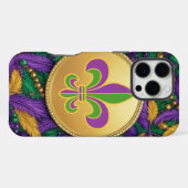 Mardi Gras Fleur de lis iPhone Hoesje (Achterkant horizontaal)