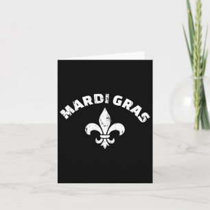 Mardi Gras  Fleur De Lis Kaart