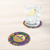 Mardi Gras Fleur de lis Kartonnen Onderzetters (Insitu)