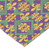 Mardi Gras Fleur de lis Korte Tafelloper (Hoek)