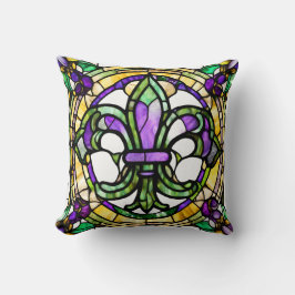 Mardi Gras Fleur De Lis Kussen