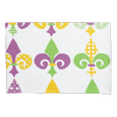 Mardi Gras Fleur de Lis Kussensloop (Voorkant)