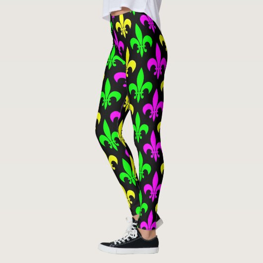 Mardi Gras Fleur De Lis Leggings (Links)