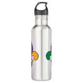 Mardi Gras Fleur de Lis Louisiana Waterfles (Voorkant)