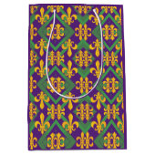 Mardi Gras Fleur de lis Medium Cadeauzakje (Voorkant)