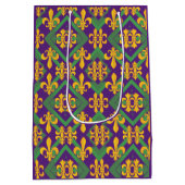 Mardi Gras Fleur de lis Medium Cadeauzakje (Achterkant)