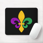 Mardi Gras Fleur De Lis Muismat (Met muis)