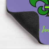 Mardi Gras Fleur de Lis Muismat Paars (Hoek)