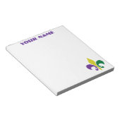 Mardi Gras ~ Fleur De Lis Notitieblok (Schuin)
