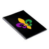 Mardi Gras Fleur De Lis Notitieboek (Rechterzijde)