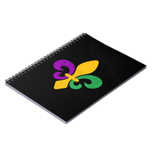 Mardi Gras Fleur De Lis Notitieboek (Linkerzijde)