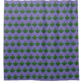 Mardi Gras Fleur de Lis Paars Shower Curtain Douchegordijn