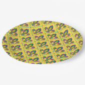 Mardi Gras Fleur De Lis Papieren Bordje (Gekanteld)