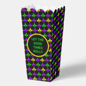 Mardi Gras Fleur de Lis Patroon Custom Favor Box Bedankdoosjes (Voorkant)