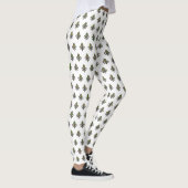 Mardi Gras Fleur-de-lis Patroon Leggings (Rechts)