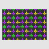 Mardi Gras Fleur de Lis Pattern Tissuepapier (Voorkant)