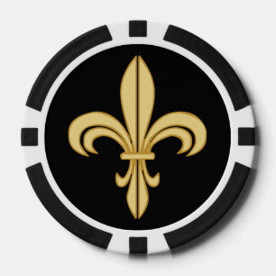 Mardi Gras Fleur De Lis Poker Chips