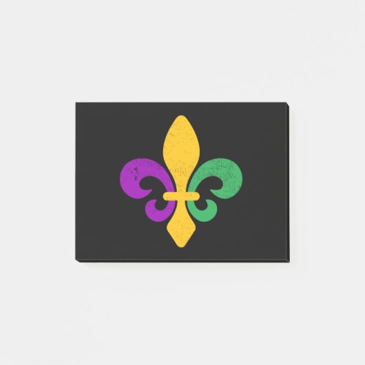 Mardi Gras Fleur De Lis Post-it® Notes (Voorkant)