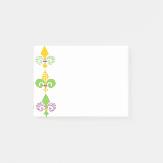 Mardi Gras Fleur de Lis Post-it® Notes (Voorkant)