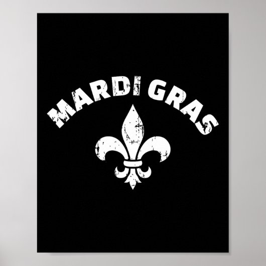 Mardi Gras Fleur De Lis Poster (Voorkant)