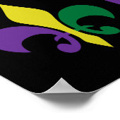 Mardi Gras ~ Fleur De Lis Poster (Hoek)