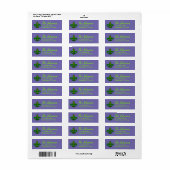 Mardi Gras Fleur de Lis Retouradreslabels Etiket (Full Sheet)