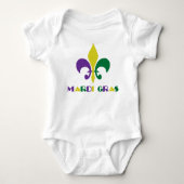 Mardi Gras ~ Fleur De Lis Romper (Voorkant)