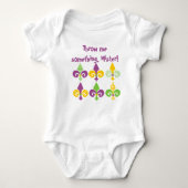 Mardi Gras Fleur de Lis Romper (Voorkant)