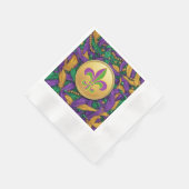 Mardi Gras Fleur de lis Servet (Hoek)