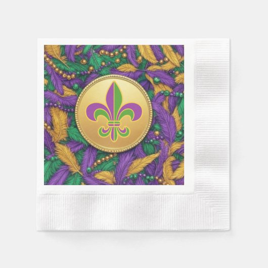 Mardi Gras Fleur de lis Servet (Voorkant)