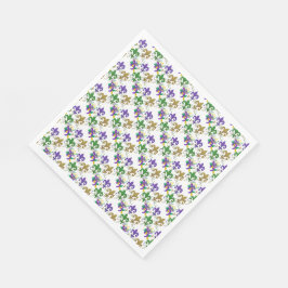 Mardi Gras fleur de lis Servet