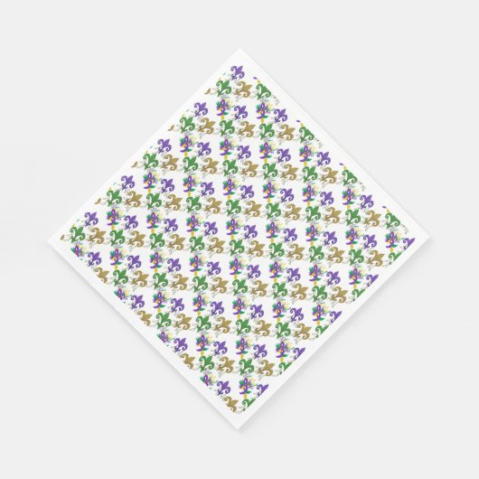 Mardi Gras fleur de lis Servet (Hoek)