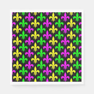 Mardi Gras Fleur De Lis Servet