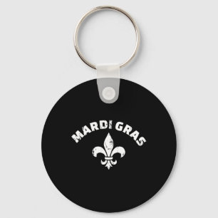 Mardi Gras  Fleur De Lis Sleutelhanger