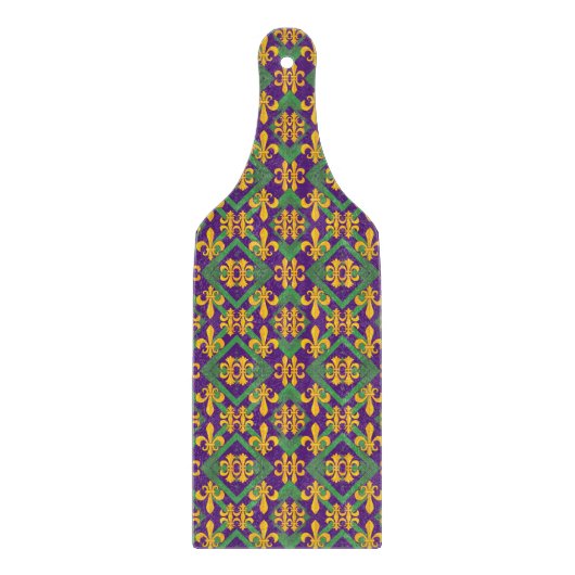 Mardi Gras Fleur de lis Snijplank (Voorkant)