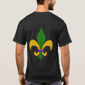 Mardi Gras Fleur de Lis T-shirt (Achterkant)