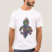 Mardi Gras Fleur De Lis T-shirt (Voorkant)