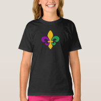 Mardi Gras Fleur De Lis T-Shirt