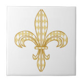 Mardi Gras Fleur De Lis Tegeltje (Voorkant)
