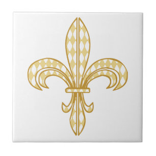 Mardi Gras Fleur De Lis Tegeltje