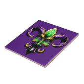 Mardi Gras Fleur De Lis Tegeltje (Zijkant)