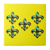 Mardi Gras Fleur De Lis Tegeltje (Voorkant)