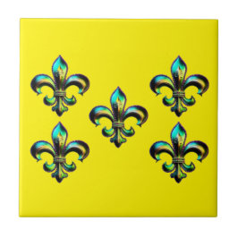Mardi Gras Fleur De Lis Tegeltje