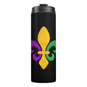 Mardi Gras Fleur De Lis Thermosbeker