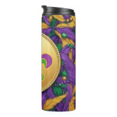 Mardi Gras Fleur de lis Thermosbeker (Geroteerd rechts)